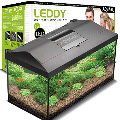 Aquael Aquarium Set LEDDY LED 60, 54 Liter komplett Aquarium mit